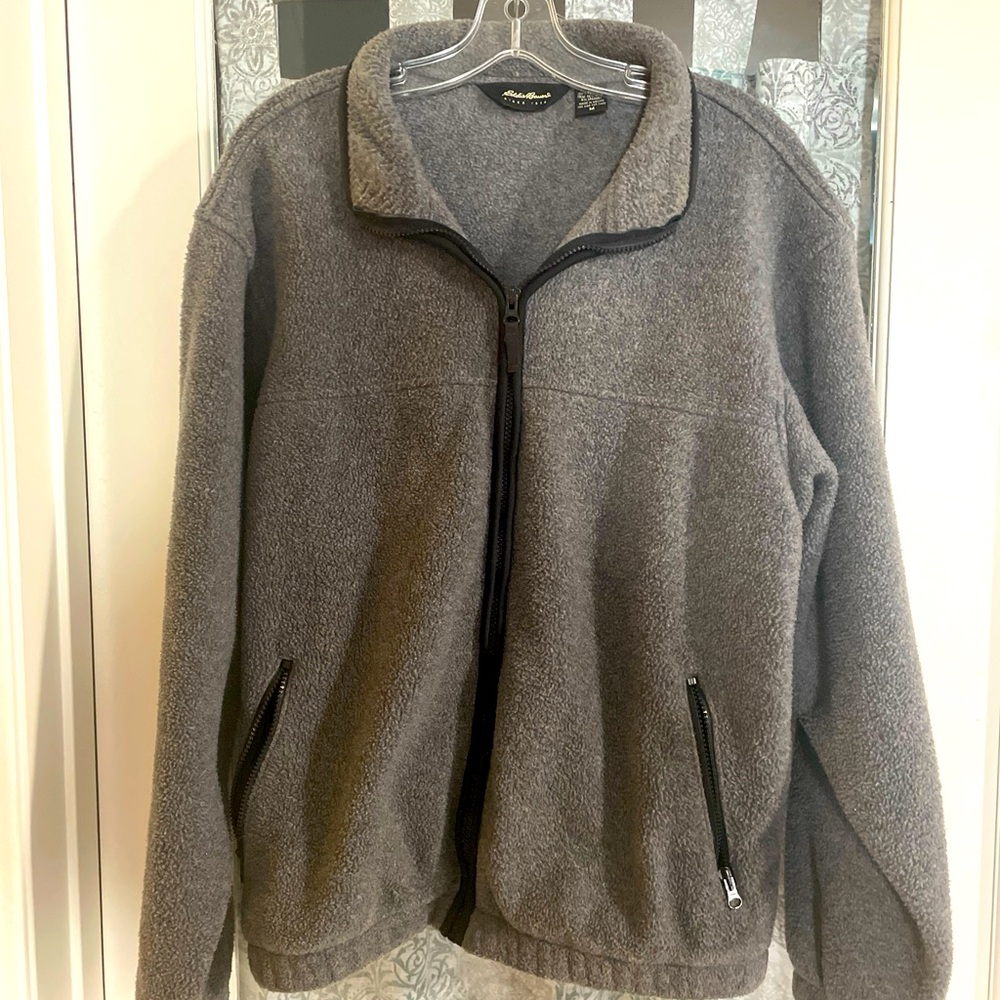 Eddie Bauer Gray Unlined Jacket Size Medium